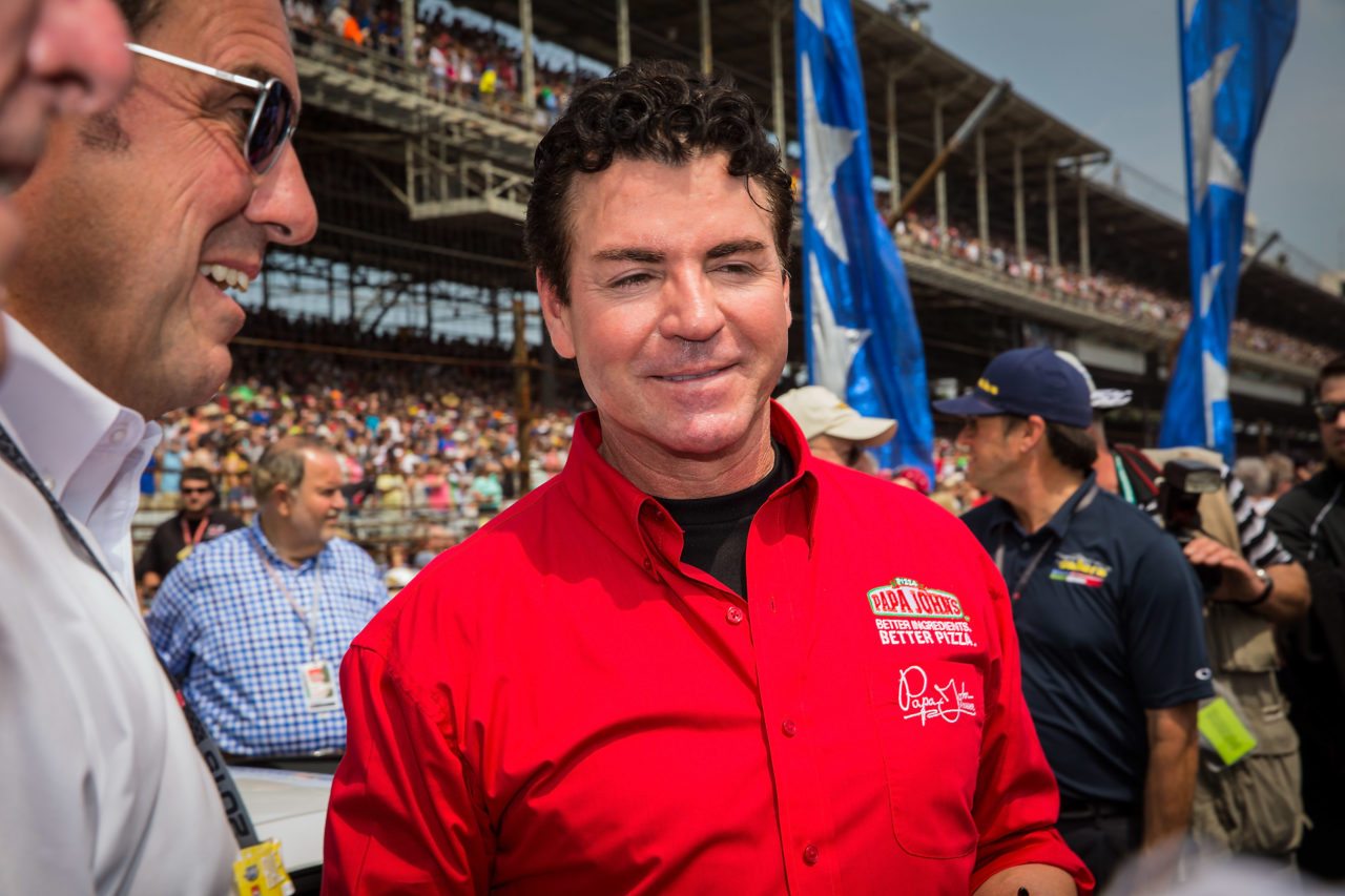 INDIANAPOLIS, IN - MAY 24: Papa John's founder and CEO John Schnatter attends the Indy 500 on May 23, 2015 in Indianapolis, Indiana.