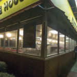 BILOXI,MS-OCTOBER 7, 2017: Waffle House customers bring their family to eat at the restaurant which sits 75 feet from the beach as the eye of Hurricane Nate pushes ashore in Biloxi, Mississippi October 7, 2017. Hurricane Nate is expected to make landfall on the Mississippi Gulf coast near midnight local time.