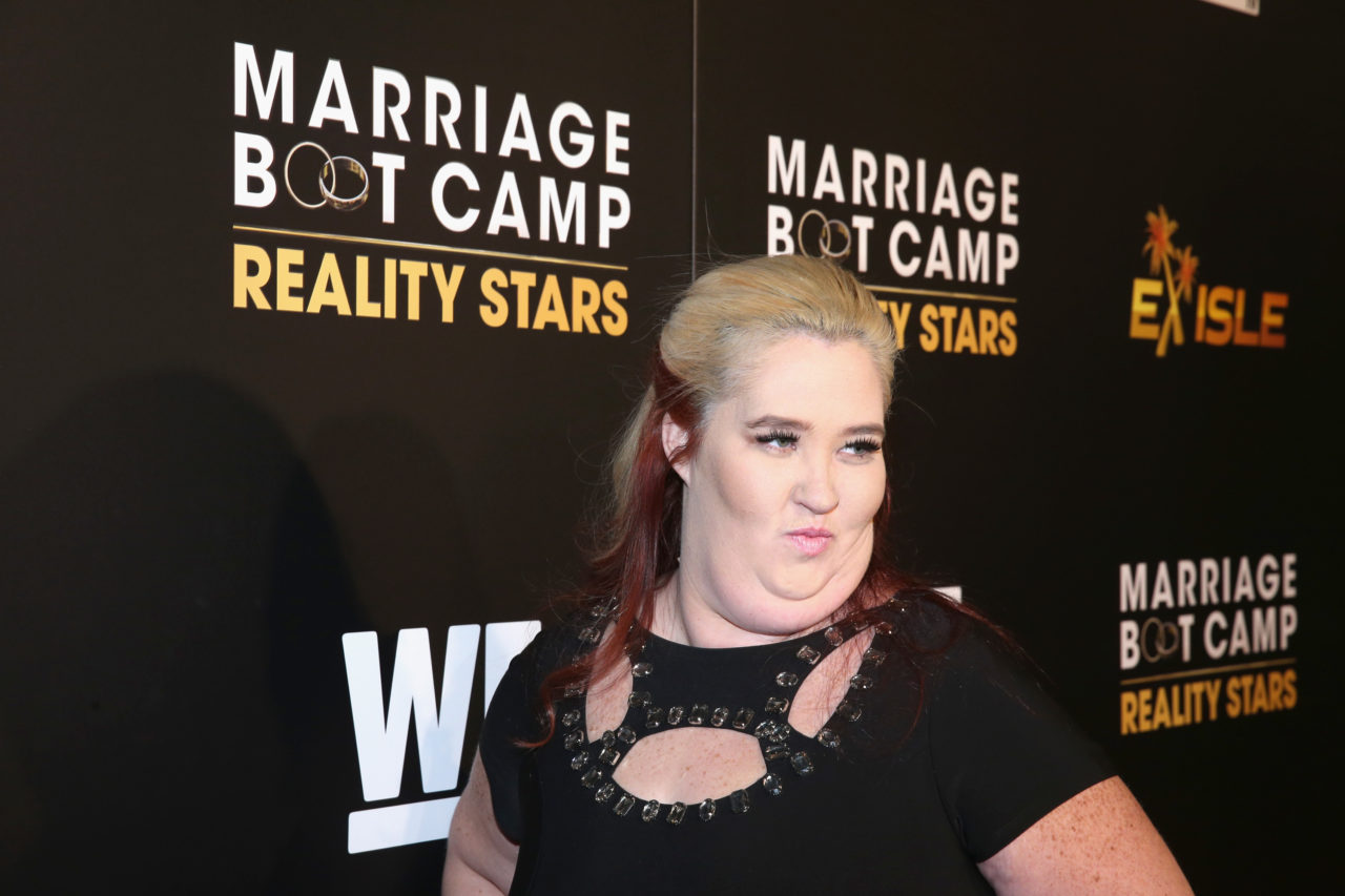 LOS ANGELES, CA - NOVEMBER 19: TV personality June "Mama June" Shannon attends the WE tv premiere of "Marriage Boot Camp" Reality Stars and "Ex-isled" on November 19, 2015 in Los Angeles, California. (Photo by Jonathan Leibson/Getty Images for WE tv)