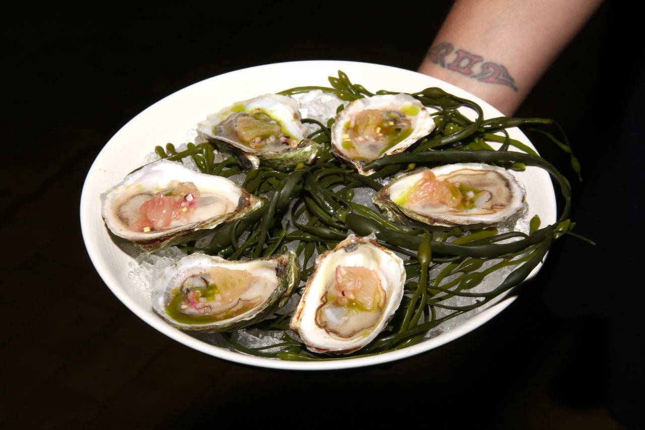 NEW YORK, NY - APRIL 16: Oysters prepared by Chef Andrew Carmellini are served at the CNN Films and ZPZ Production premiere party celebrating Jeremiah Tower: The Last Magnificent at Tribeca Film Festival (TFF) at Evening Bar on April 16, 2016 in New York City. The film will be distributed to theaters in 2017 by The Orchard. 26123_001_0241.JPG (Photo by Paul Zimmerman/Getty Images for Turner)