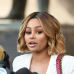 LOS ANGELES, CA - JULY 10: (L-R) Lisa Bloom, Blac Chyna and Walter Mosley speak during a pre-court hearing press conference at Los Angeles Superior Court on July 10, 2017 in Los Angeles, California.