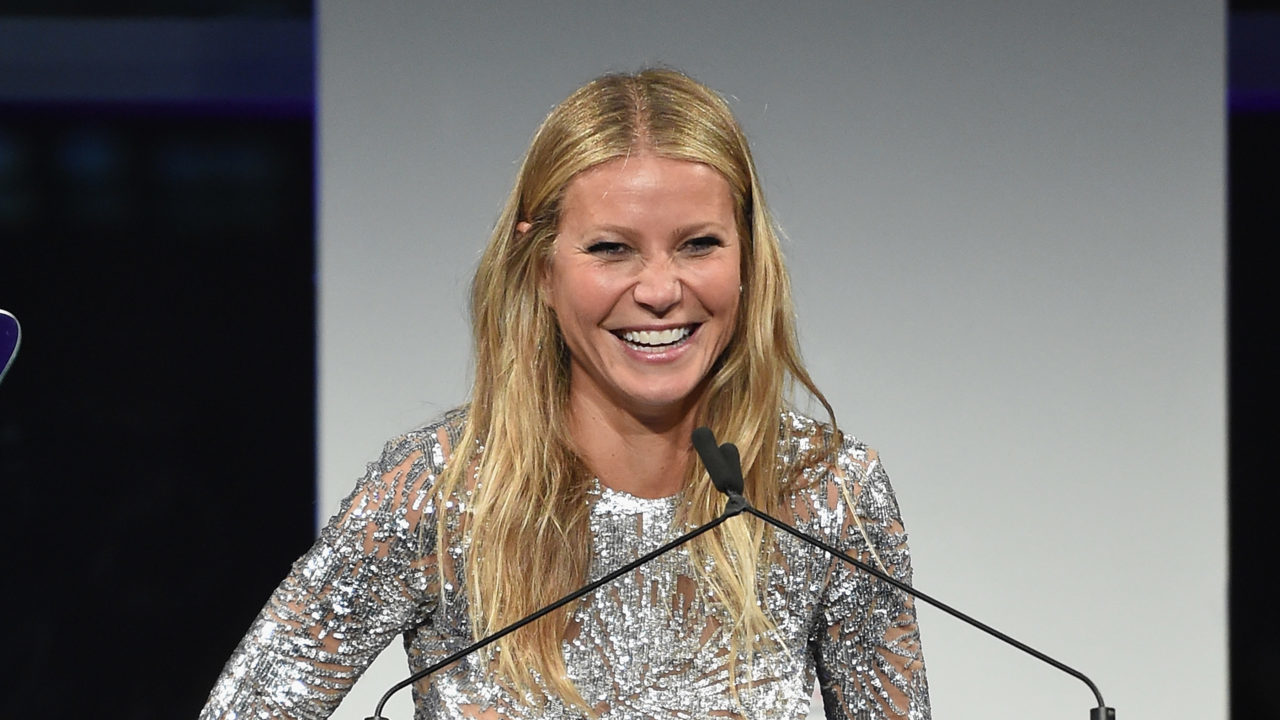 NEW YORK, NY - OCTOBER 16: Gwyneth Paltrow speaks onstage during the 11th Annual Golden Heart Awards benefiting God's Love We Deliver on October 16, 2017 in New York City.