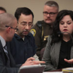 LANSING, MI - JANUARY 16: Larry Nassar (C) appears in court to listen to victim impact statements prior to being sentenced after being accused of molesting about 100 girls while he was a physician for USA Gymnastics and Michigan State University, where he had his sports-medicine practice on January 16, 2018 in Lansing, Michigan. Nassar has pleaded guilty in Ingham County, Michigan, to sexually assaulting seven girls, but the judge is allowing all his accusers to speak. Nassar is currently serving a 60-year sentence in federal prison for possession of child pornography.
