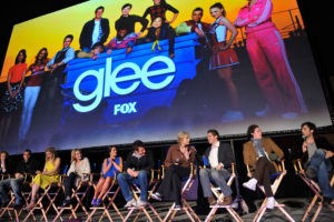 SANTA MONICA, CA - MAY 11: Cast members speak at a Q&A session at the GLEE premiere event screening at Santa Monica High School on May 11, 2009 in Santa Monica, California. (Photo by Charley Gallay/Getty Images for Fox)