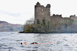 DRUMNADROCHIT, SCOTLAND - APRIL 13: A Munin robot, operated by Norwegian company Kongsberg Maritime is seen next to Urquhart Castle at Loch Ness on April 13, 2016 in Drumnadrochit, Scotland The Norwegian company Kongsberg, which has been surveying the loch came across remains of a thirty metre model of the Loch Ness Monster, from the 1970 film The Private Life of Sherlock Holmes, discovered down on the loch bed by the underwater robot. (Photo by Jeff J Mitchell/Getty Images)