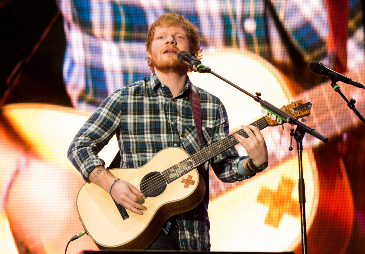 LAS VEGAS, NV - MAY 15: Recording artist Ed Sheeran performs onstage during Rock in Rio USA at the MGM Resorts Festival Grounds on May 15, 2015 in Las Vegas, Nevada. (Photo by Christopher Polk/Getty Images)