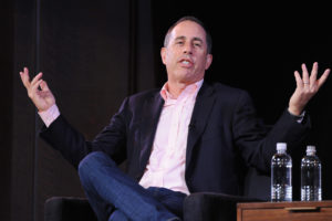 NEW YORK, NY - OCTOBER 06: Jerry Seinfeld speaks onstage during the 2017 New Yorker Festival at New York Society for Ethical Culture on October 6, 2017 in New York City. (Photo by Craig Barritt/Getty Images for The New Yorker)