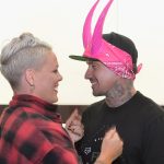 LAS VEGAS, NV - OCTOBER 05: Recording artist Pink (L) and Carey Hart attend a surprise event in support of Carey Hart's Good Ride Rally benefiting Infinite Hero Foundation at The D Bar, at the D Las Vegas on October 5, 2017 in Las Vegas, Nevada. (Photo by Bryan Steffy/Getty Images for the D Las Vegas)