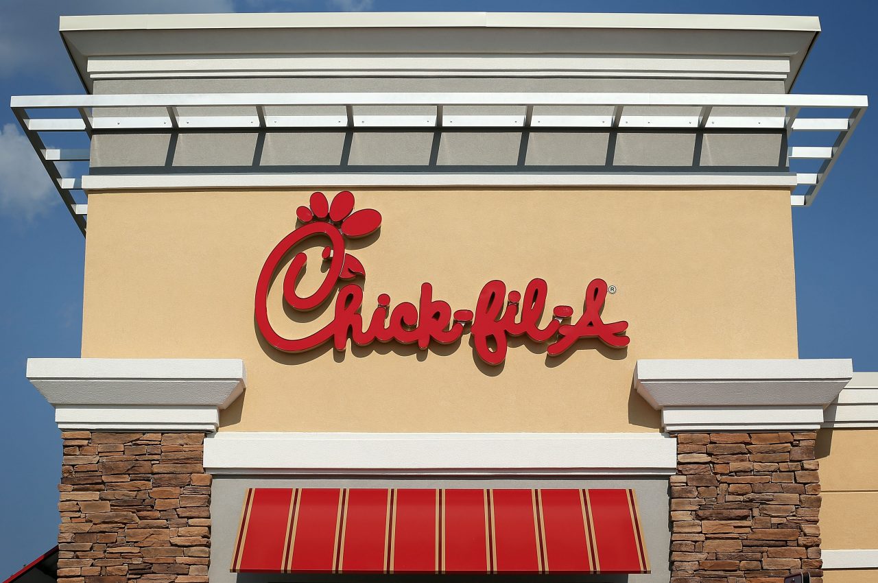 SPRINGFIELD, VA - JULY 26: The sign of a Chick-fil-A is seen July 26, 2012 in Springfield, Virginia. The recent comments on supporting traditional marriage which made by Chick-fil-A CEO Dan Cathy has sparked a big debate on the issue.