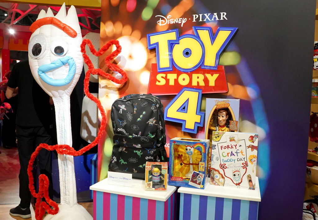 GLENDALE, CA - MAY 23: A view of the atmosphere at the Toy Story 4 Takeover at the Disney store on May 23, 2019 in Glendale, California. (Photo by Presley Ann/Getty Images for Disney)