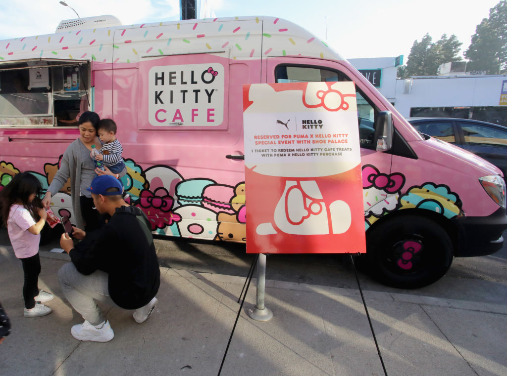 LOS ANGELES, CA - FEBRUARY 02: Hello Kitty Cafe is seen during PUMA x Hello Kitty Launch Event At Shoe Palace LA on February 2, 2018 in Los Angeles, California. (Photo by Rachel Murray/Getty Images for PUMA)