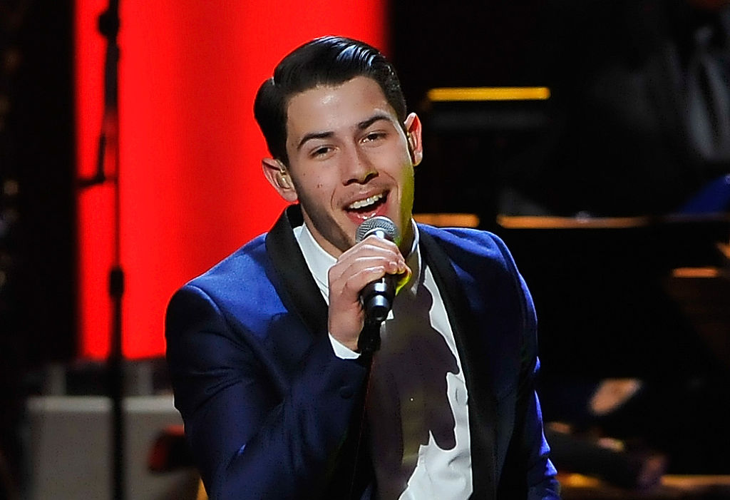 WASHINGTON, DC - JANUARY 07: Nick Jonas performs onstage at The Lincoln Awards: A Concert For Veterans & The Military Family presented by The Friars Foundation at John F. Kennedy Center for the Performing Arts on January 7, 2015 in Washington, DC. (Photo by Larry French/Getty Images for The Friars Club)