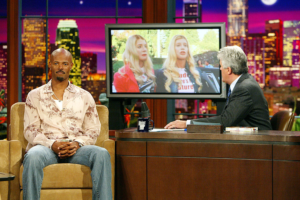 BURBANK, CA - JUNE 25: Director Keenen Ivory Wayans (L) appears on "The Tonight Show with Jay Leno" at the NBC Studios on June 25, 2004 in Burbank, California. (Photo by Kevin Winter/Getty Images)