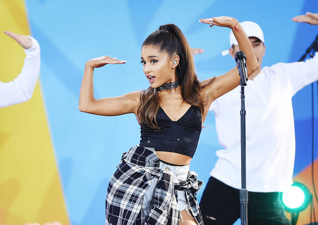 NEW YORK, NY - MAY 20: Ariana Grande Performs During ABC's "Good Morning America's" 2016 Summer Con...
