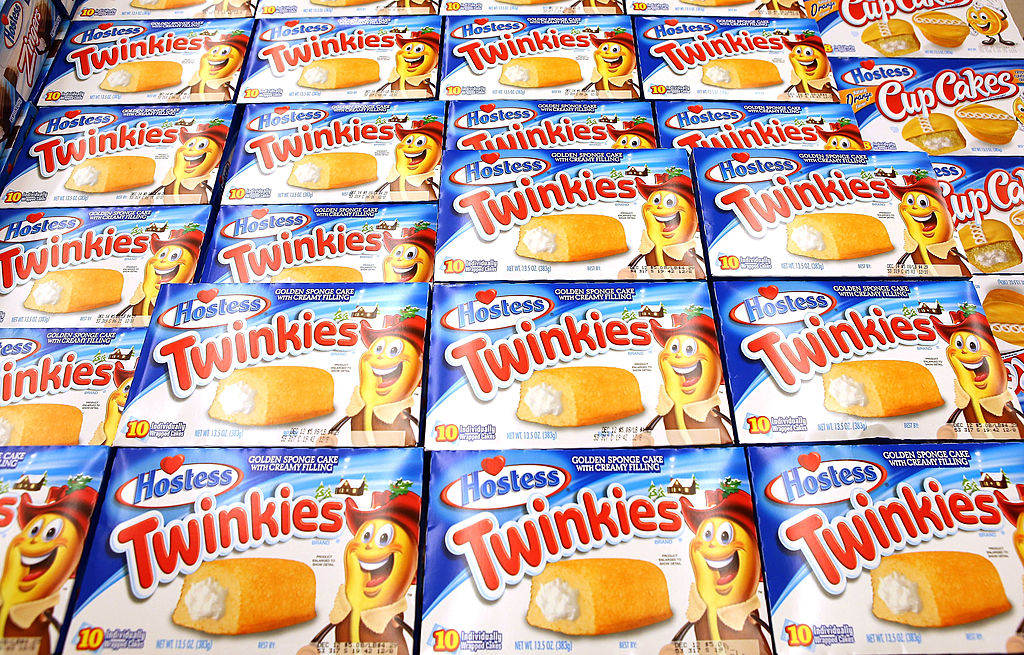 CHICAGO, IL - DECEMBER 11: Hostess Twinkies are offered for sale at a Jewel-Osco grocery store on December 11, 2012 in Chicago, Illinois. The Jewel-Osco grocery store chain purchased the last shipment of 20,000 boxes of Hostess products and put them on sale in their stores throughout the Chicago area today. Hostess Brands Inc. shut down its baking operations and began liquidating assets last month after failing to negotiate a labor contract with Workers with the Bakery, Confectionery, Tobacco Workers and Grain Millers International Union (Photo by Scott Olson/Getty Images)