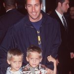 6/17/99 Westwood, CA. Adam Sandler with twins Cole and Dylan Sprouse at the premiere of their new movie, "Big Daddy." Photo by Brenda Chase/Online USA, Inc.