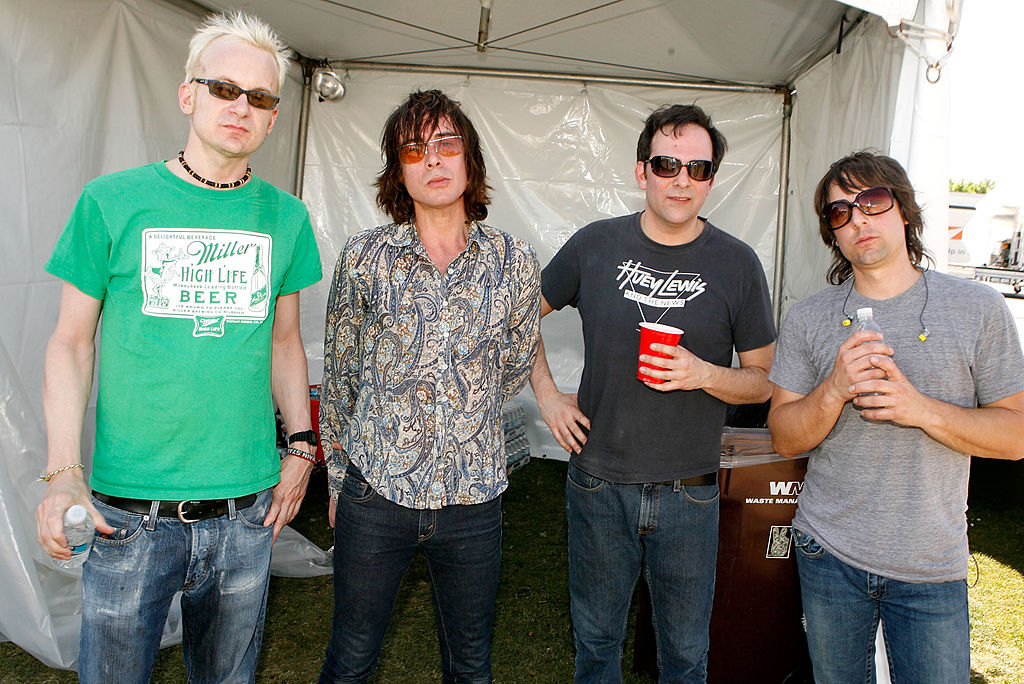 INDIO, CA - APRIL 28: The band "Fountains of Wayne" pose backstage during day 2 of the Coachella Music Festival held at the Empire Polo Field on April 28, 2007 in Indio, California. (Photo by Kevin Winter/Getty Images)