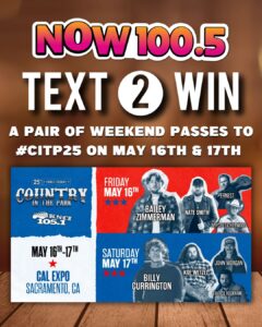 Win a pair of GA weekend passes to Country in the Park 2025 on May 16th & 17th!