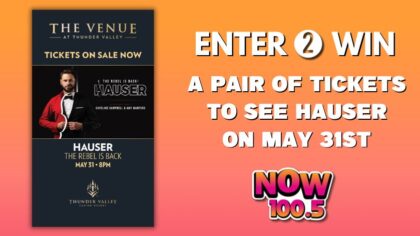Win a pair of tickets to see HAUSER at The Venue at Thunder Valley Casino Resort on May 31st!...