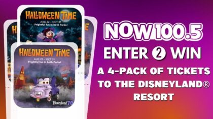 Win a 4-pack of 2-Day, 1-Park per day tickets to the Disneyland® Resort!...