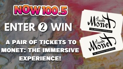 Enter to win a pair of tickets to Monet: The Immersive Experience!...